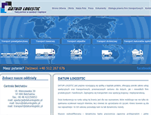Tablet Screenshot of datumlogistic.pl